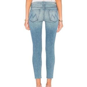 Mother Jeans looker ankle fray when sparks fly